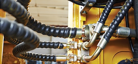 Yellow hydraulic lines Yellow hydraulic lines