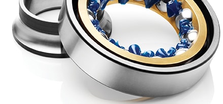 Ball bearings with blue grease Ball bearings with blue grease
