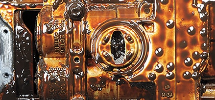 Engine with significant sludge formation