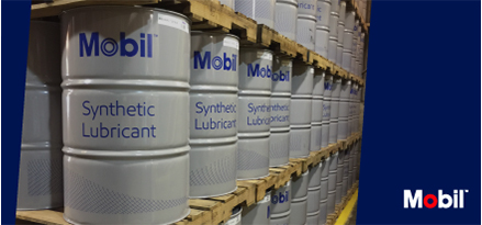 Lubrifiant synthétique Mobil pour installation industrielle