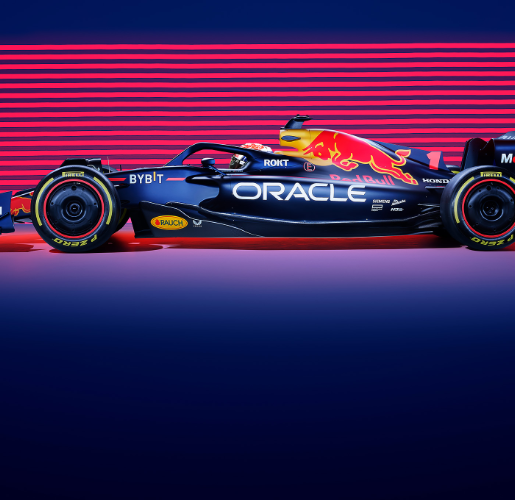 The image shows a Red-bull racing Formula 1 car