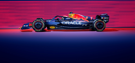 The image shows a Red-bull racing Formula 1 car